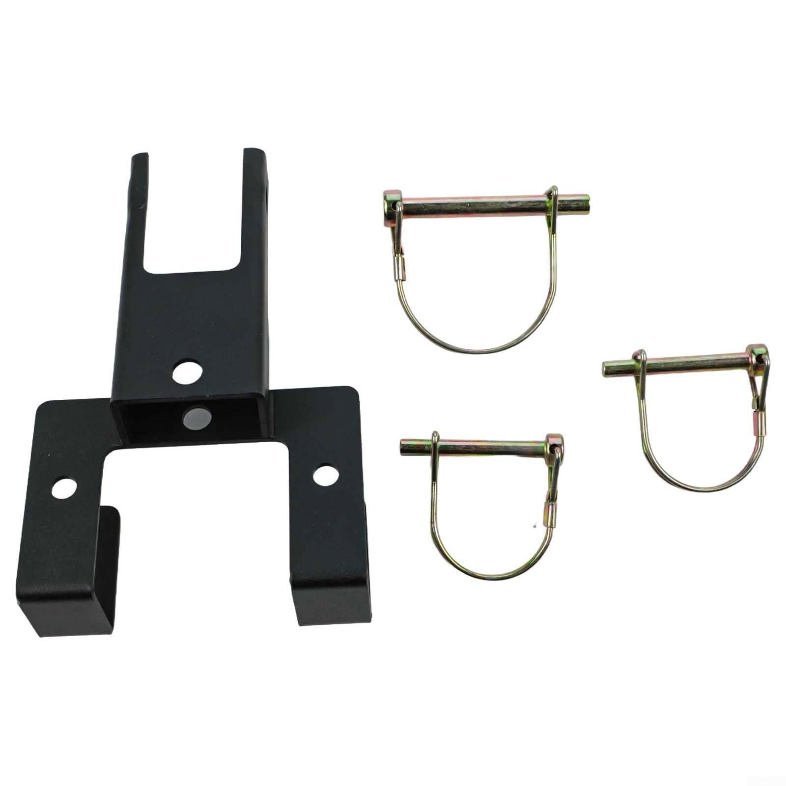 Honseadek Crochet de remorquage pour poubelle à roulettes compatible avec les remorques à gazon, transporteur de déchets en acier au carbone durable pour une utilisation en extérieur, solution de