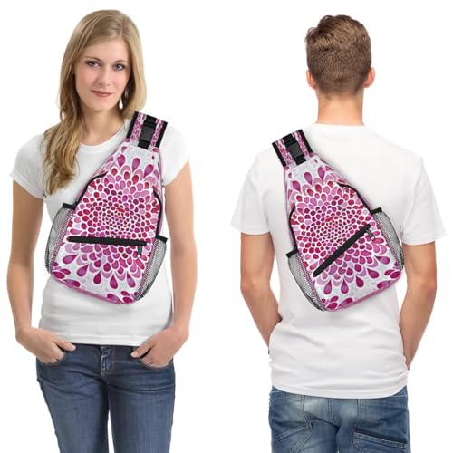 Bolso Sling para Mujer y Hombre, con Estampado Decorativo, Crossbody miniatura 7