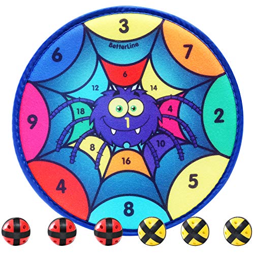 Fun Spider Dart Board Game with 6 Balls Using Hook-and-Loop Fasteners | Learn Numbers and Colors as You Play | Interactive Game and Safe for Kids - Thumbnail 2