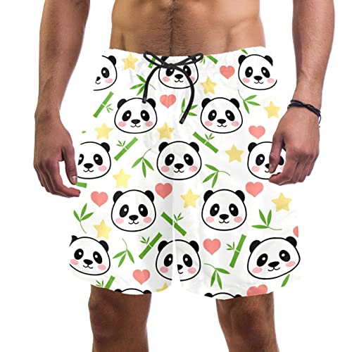 Maillot de bain panda pour hommes JDEZ contre les irritations de plage