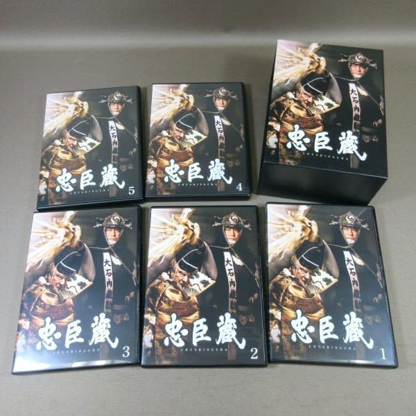 新品ケース DVD 「 忠臣蔵 」 全5巻 松平健 田中好子 沢村一樹 伊東四朗 テレビ朝日開局45周年記念企画番組〜『忠臣蔵』 DVD 全5巻 全巻