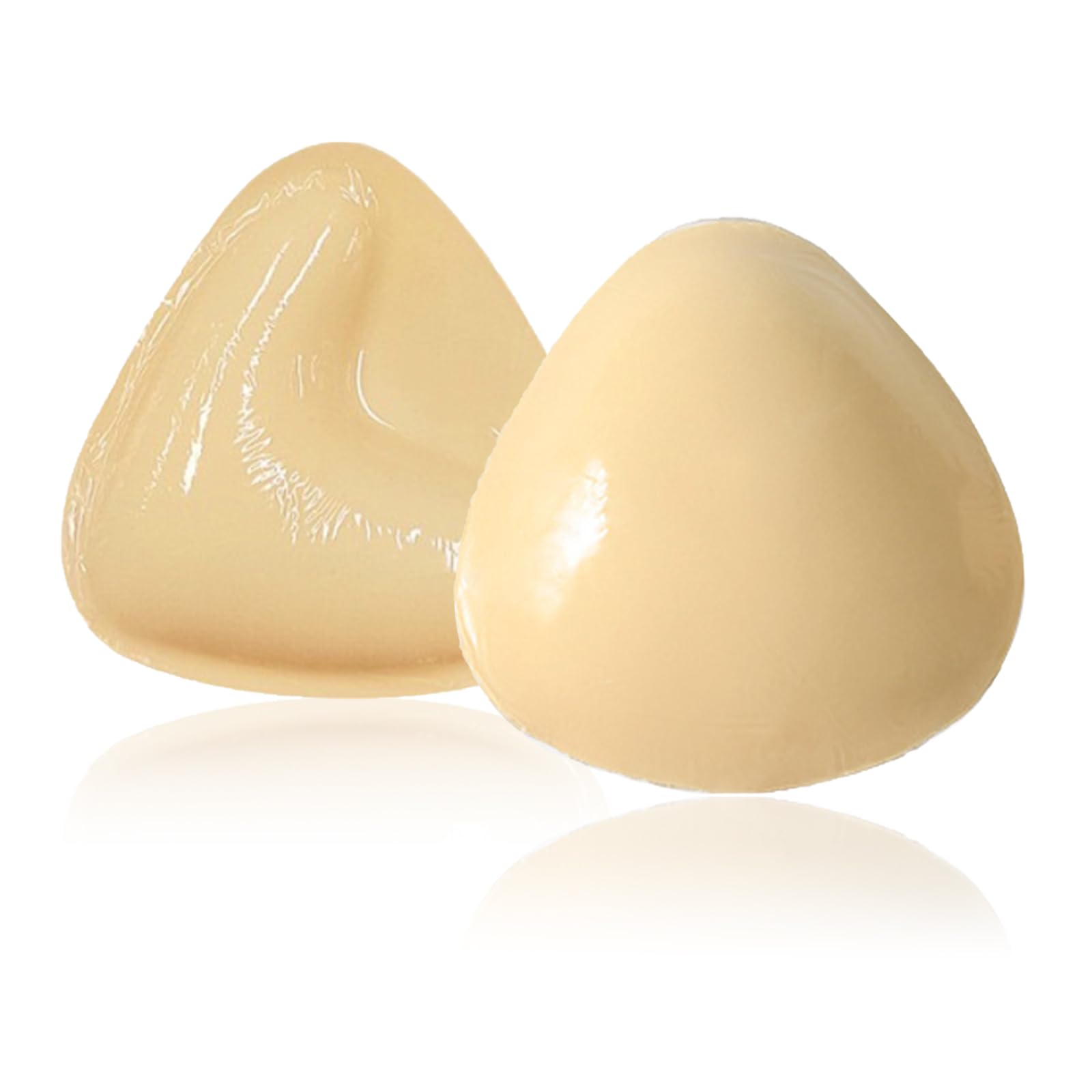 FUIPVGIBra Pads Inserts,Sticky Bra Inserts Removable Push Up Breast Chest Enhancer Stick on Bra Pads Inserts,Bra Inserts Push Up for Bikini Lingerie Top Swimsuit Sport Bra (Beige