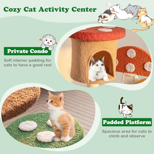 Árbol para Gatos PETSITE en Forma de Hongo de 40.5 in miniatura 5