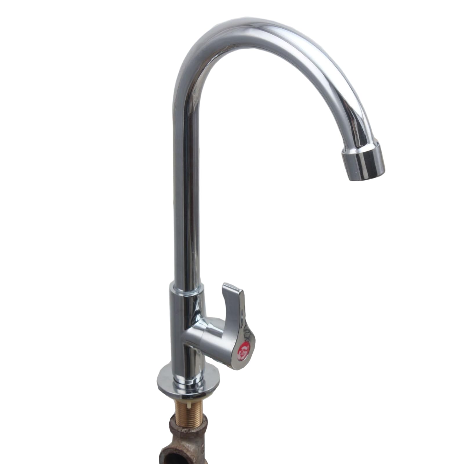 ZYCHSJXA Kitchen Tap Universal Big Bay Seven-Character Vegetable Basin Faucet Sink Mixing Bend Vertical