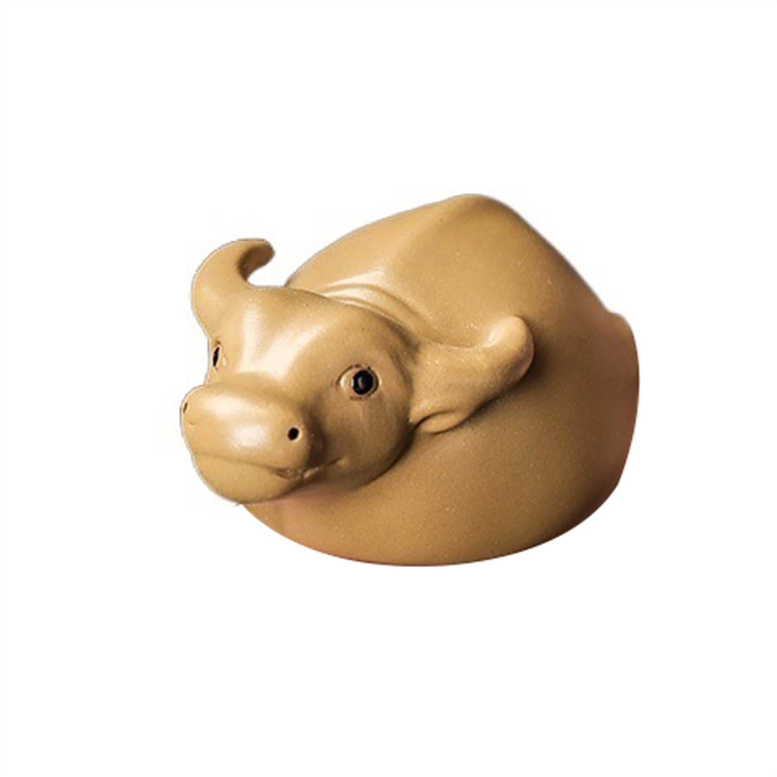 Estatua de vaca decorativa para sala de té y escritorio de hogar