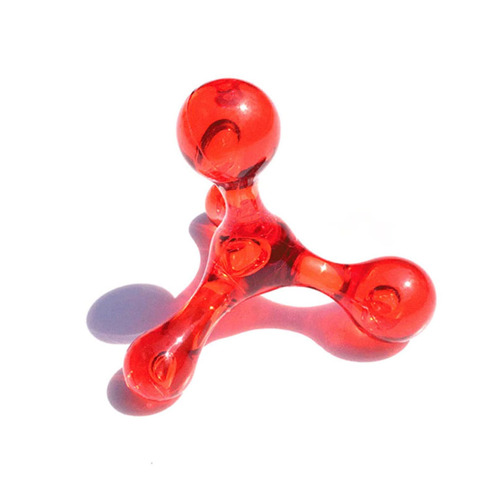 Red Massager Tool for Trigger Point Hook Massager Handheld for Back and Neck for Pain Relief and Self