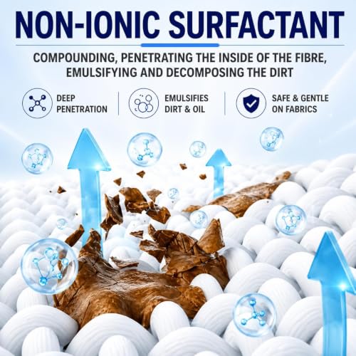 Image of All-Purpose Clothing Stain Remover Spray | No Bleach Fabric Stain Cleaner for Coffee, Wine, Oil & Grease | Fabric Cleaner for Clothes, Curtains, Upholstery, Car Seats & Home Textiles