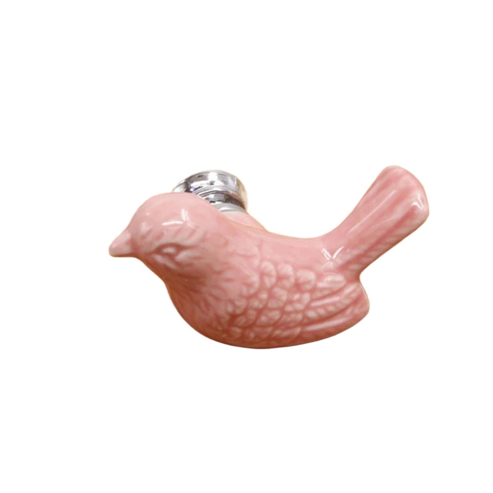 Kifsdlf Pink Ceramic Cartoon Bird Cabinet Cupboard Handles Peace Dove Drawer Knobs Novelty Creative Furniture Hardware For Cupboard Wardrobes Furniture(Pink)