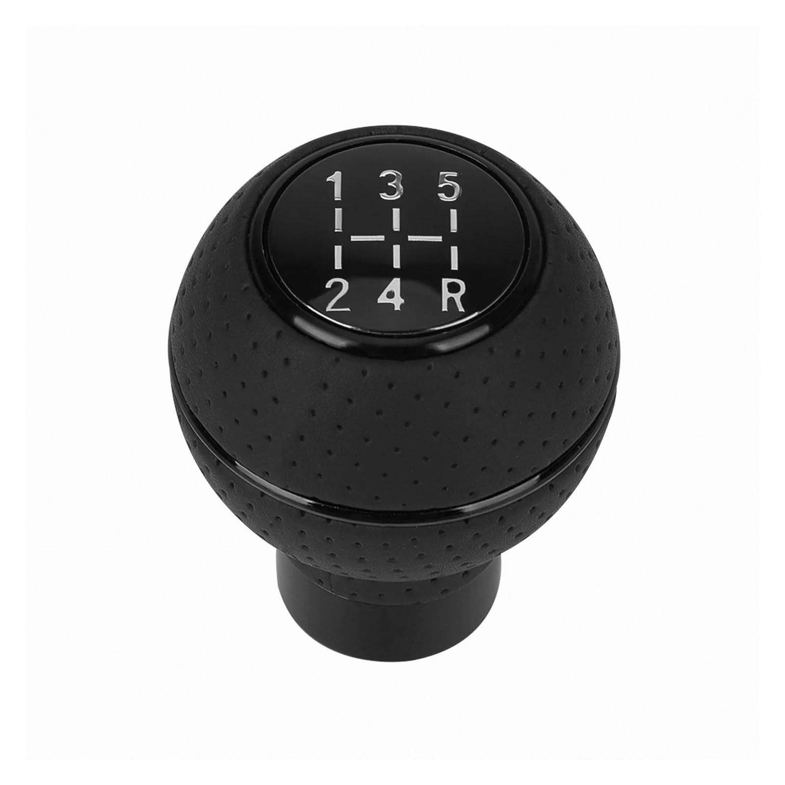 Mkgkacvcpt Black Gear Shift Knob For Universal Car Oe Yc102011 Leather / Aluminium Stylish