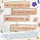 Tenare 8 Stück Holz Lesehilfe für Schulkinder - Einschulungsgeschenk mit Lesezeichen für Kinder, Schulkind Geschenk zum Schulanfang für Schultüte, Buchliebhaber & Erstklässle