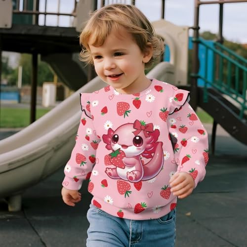 Toddler Long Sleeve Shirts for Girls Cute Baby Girl Clothes Sweatshirts4