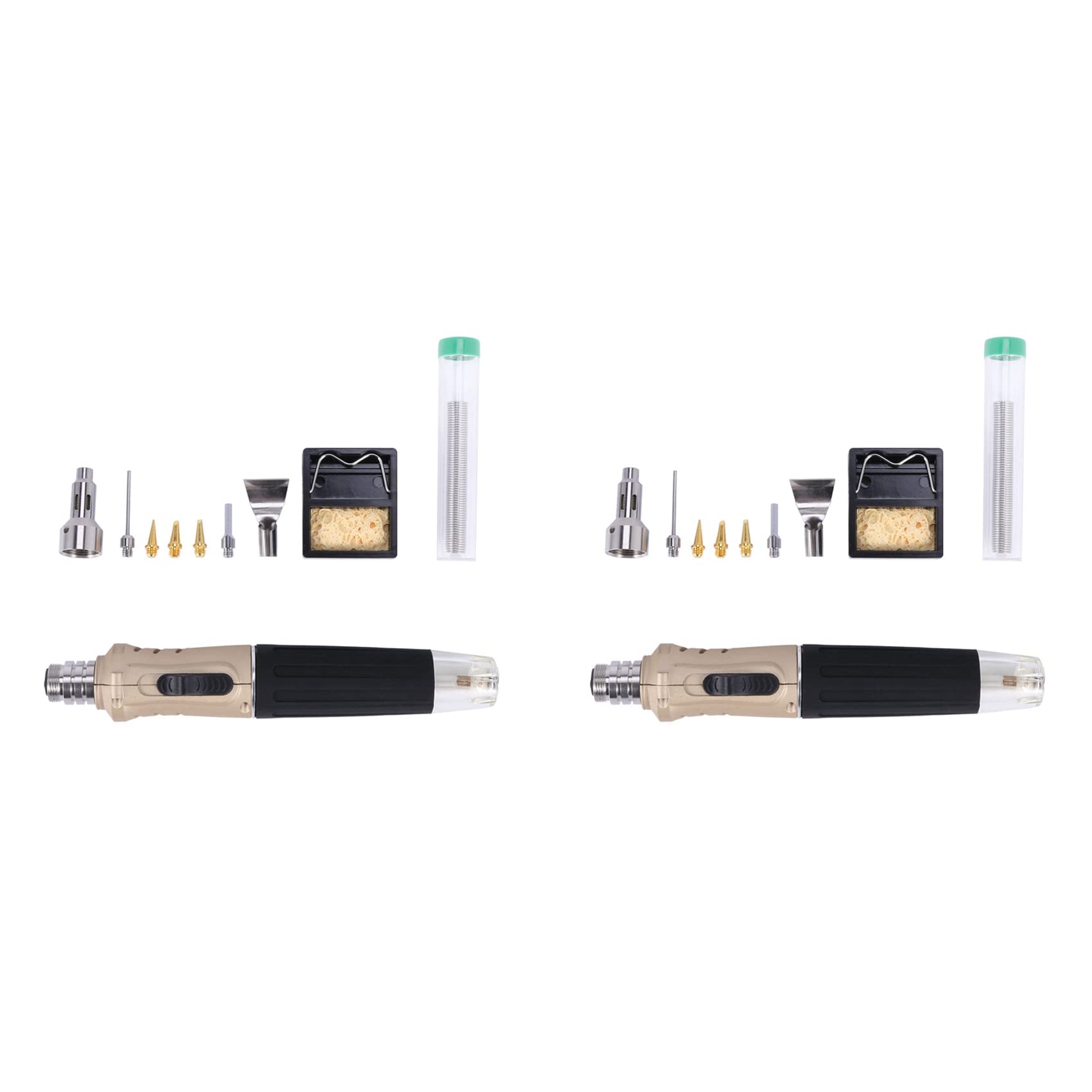 Jnchdghwa As Shown 2X Hs-1115K Professional Butane Gas Soldering Iron Kit Welding Kit Torch
