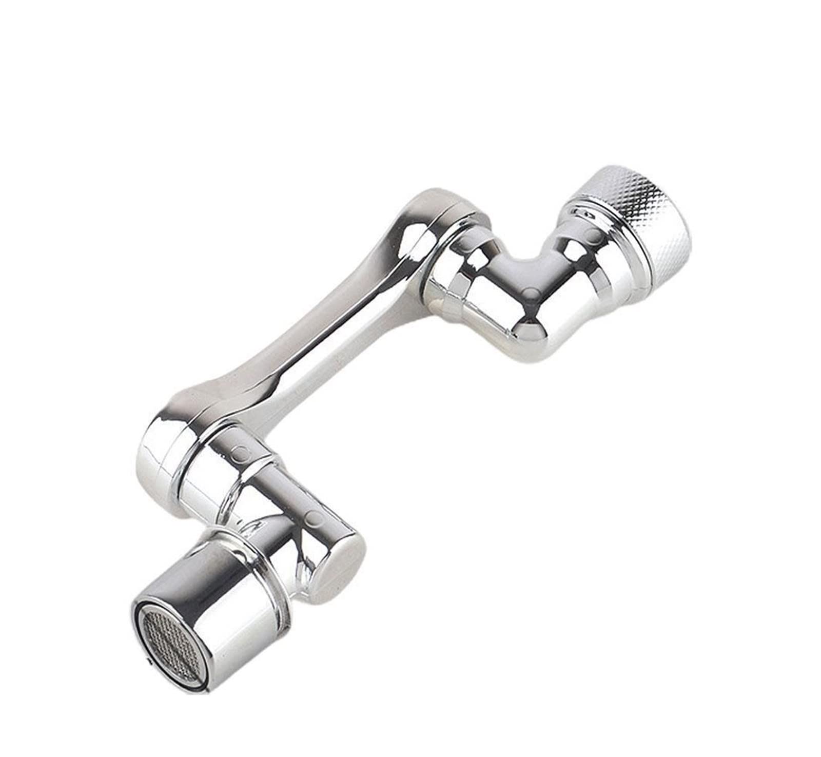Universal Faucet Extender Tap 1080° Rotating Spray Water Faucet Parts Splash-Proof Extension Spray Saving Swivel Swing Arm(One Mode)