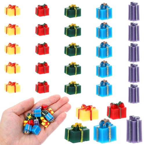 Andibro Lot de 25 mini boîtes décoratives pour sapin de...