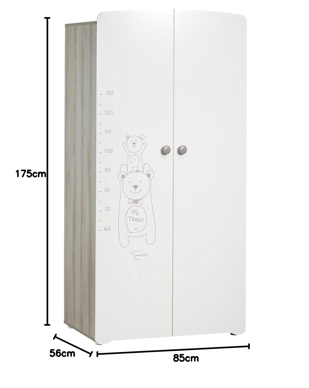 Baby Price Teddy Armadio 2 porte per camera bambino