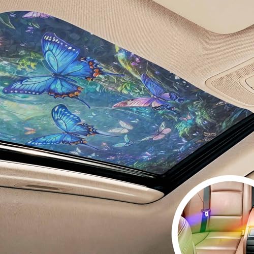 Película decorativa de privacidad para ventana azul miniatura 4