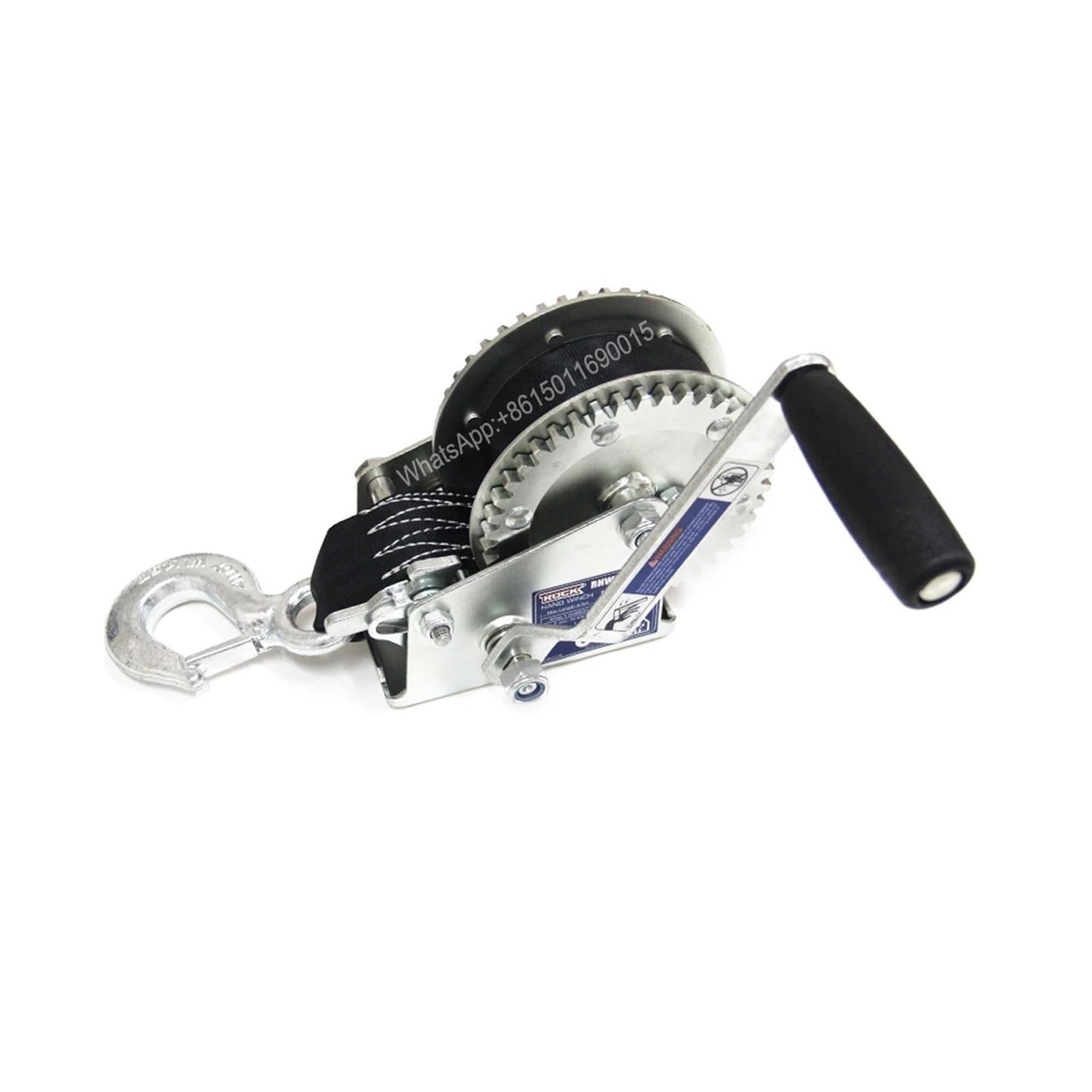 Argano manuale per rimorchio, argano portatile a manovella 2000 libbre, accessori per argano per barche, paranco pesante per rimorchi, camion, yacht, capacità 1200/2000/2500 libbre