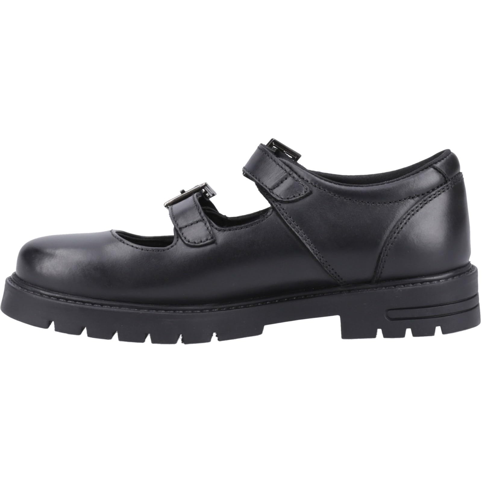 Hush Puppies (3 (Adults'), ) Ella Senior Girls Buckle School Shoes Black