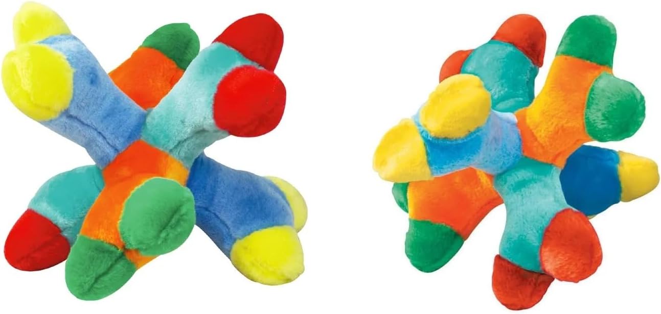 Big Soft 11" Dog Toy Medium to Large Breeds Plush Multi Squeaker Choose Bundle Quantity (4 Big Toys)