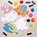 Baker Ross Kits d'aimants poissons tropicaux en sable coloré (lot de 6) - Kits créatifs de vacances pour enfants