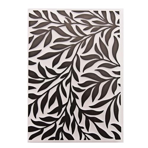Branches Leaves Plastic Embossing Folders,DIY Scrapbooking Artist Embossing Machine Template Paper Card Embossing Stencil for Card Making Photo Album Craft Decoration 10.5x14.8cm