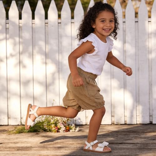 Image of Girls Dress Sandals Comfy Hook and Loop Summer Shoes for Toddlers