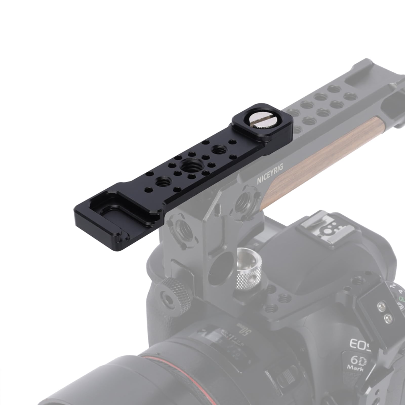 NICEYRIG Support d'extension pour griffe froide, barre à fromage avec griffe froide pour caméra moniteur cage rig/trous de loacting Ar-ri/accessoires de griffe
