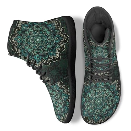 Image of Binienty Zero Drop Sole Barefoot Men's Women's PU Leather Flat Minimalist Barefoot Sneakers Athletic Shoes Waterproof