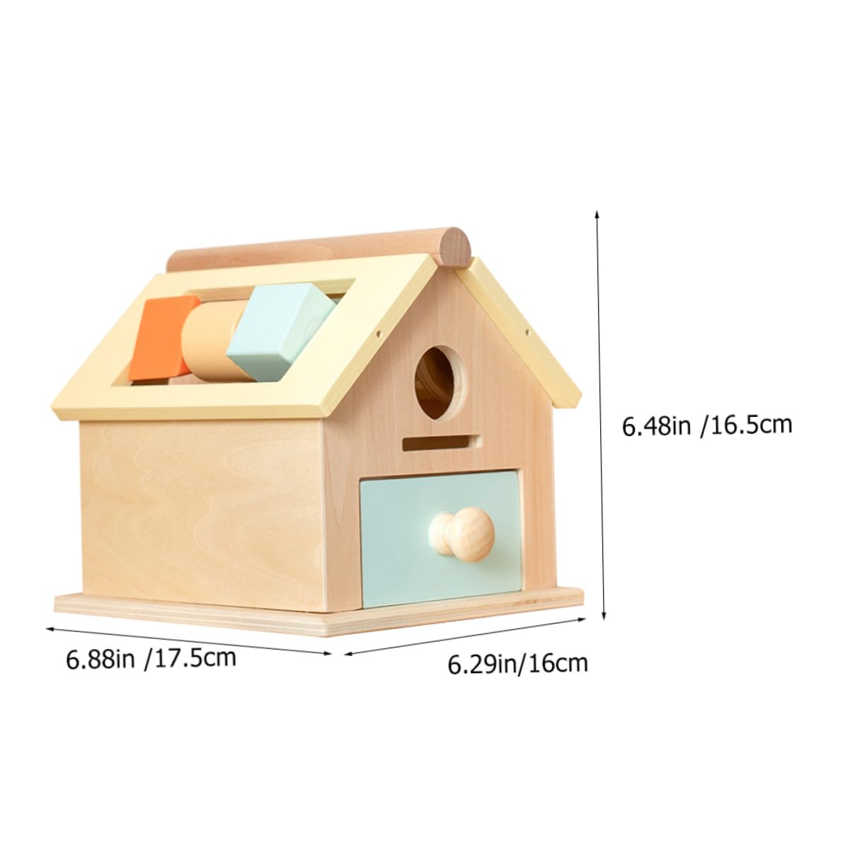 Juguete Sensorial Educativo Caja de Monedas para Niños Pequeños de Madera y Multifuncional Segura para Educación Temprana