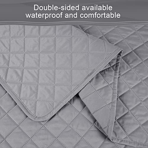 Housse de canapé L imperméable et antidérapante TAOCOCO gris - 6