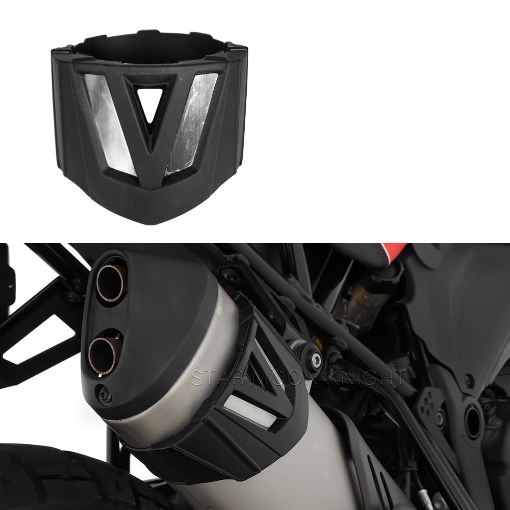 Deflectores Calor Escape para D&ucati Desert X Desert X 2022 2023-cubierta Protectora De Silenciador De Motocicleta Protector De Escape Accesorios