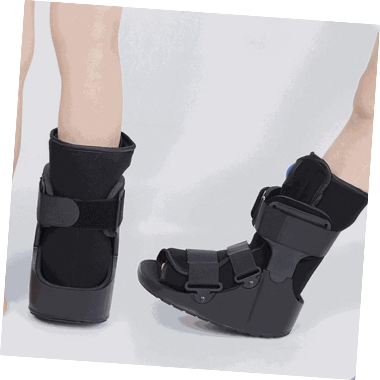 Vaguelly Anti-rotation Ankle Fixed Shoe, Short Walking Boot for Foot Sprains Stabilizer, Medical Ankle Brace Support for Post-surgery Rehabilitation in Adults