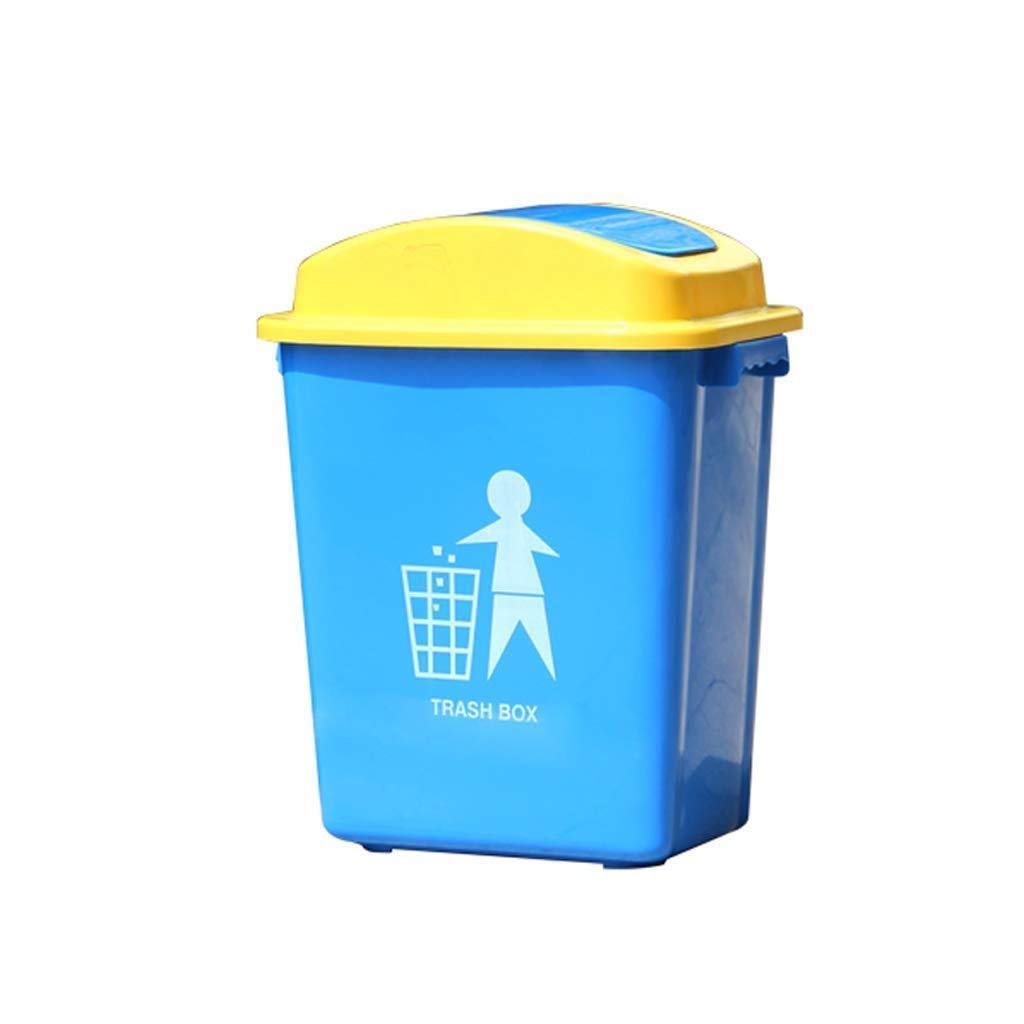 Poubelles d'extérieur 20L avec couvercle à bascule pour couloir