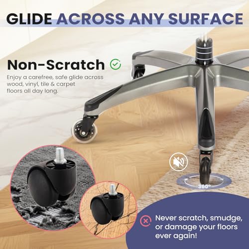 COLAMY High Back Office Chair-Executive Computer Office Chair with Flip-up Arms Adjustable Height SwivelChair, Thick Padded Leather for Comfort and Ergonomic Design for Lumbar Support (137kg, Black) - Image 4