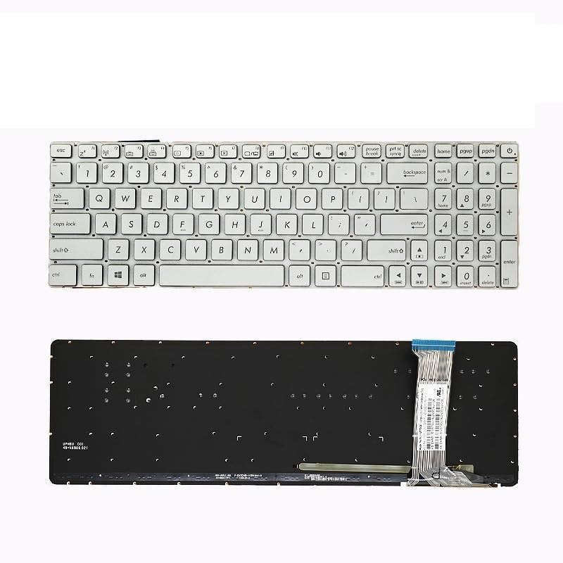 Clavier ASUS GL552J GL552V ZX50J AZERTY argenté rétroéclairé