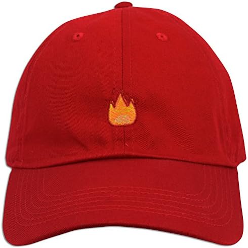Fire Emoji Baseball Cap Curved Bill Dad 