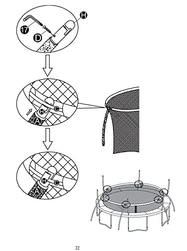 Trampoline Safety Net Enclosure Parts (Plastic End Tube Caps) - Quantity: A Full Set Of 6-Flex Models-The Original- Oem Equipment-Fits Only Sizes Of Trampolines That Require This Size & Type #TOP5