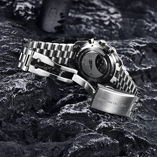 Image of LACZ DENTON Pagani Design PD1701V3 Men's Watches Quartz Men Chronograph Stainless Steel Sports Watches for Mens Waterproof Watches Japan VK63 Movement