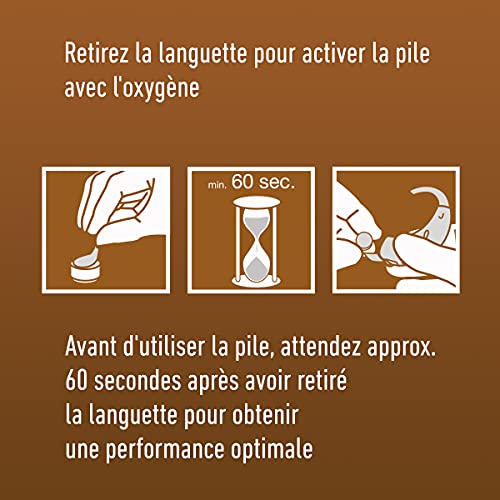 PANASONIC 6 piles pour appareil auditif Panasonic Zinc-Air PR13 0% Mercury/Hg - Orange