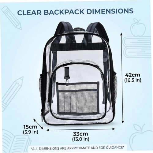 Sac à dos transparent pour stade et sécurité sans attente - 3