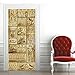 Papel Pintado Puerta Figuras Egipcias Antiguas PVC Autoadhesivas Door Sticker Wallpaper Poster Art Decoration 77 X 200 cm
