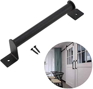 Maniglia per Porta da Fienile in Acciaio Inossidabile, Maniglia per Porta da Fienile, Maniglia per Porta da Fienile in Carbonio Nero, per Hotel di Casa, Porta da Fienile Scorrevole