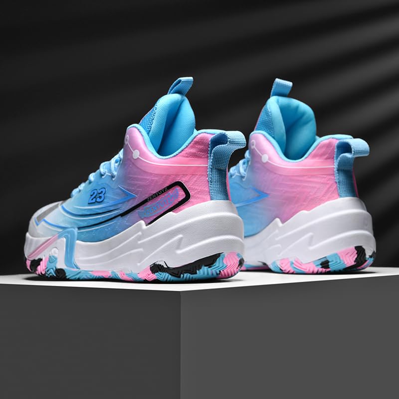 Womens Mens Basketball Shoes Fashion Neutral Sneakers Anti Slip Breathable Comfortable High Top Sports Running Walking Tennis Shoes2