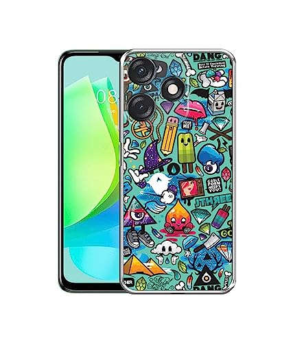Image of Casotec Basic Case for Tecno Spark 10C 4G (Silicone Multicolor)