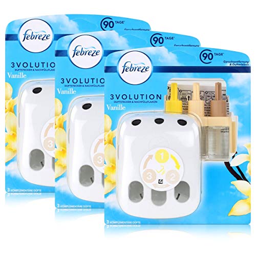 Preisvergleich Produktbild Febreze 3Volution Duftstecker & Nachfüllflakon Vanille (3er Pack)