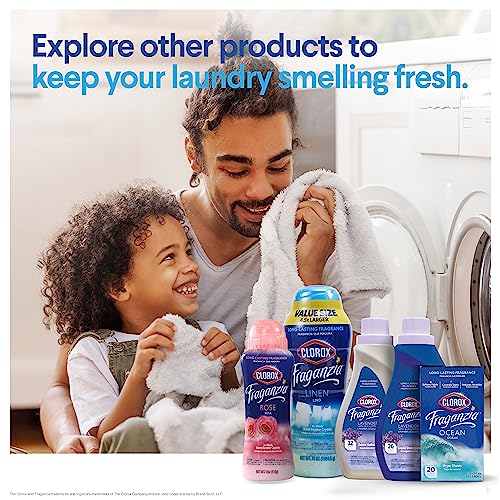 Image of Clorox Fraganzia Laundry Scent Booster Crystals, In-Wash Fragrance Beads for Fresh-Smelling Clothes & Linens, Safe for All Fabrics & Colors, Easy-Pour Bottle, Spring Scent, 70 Oz - 6 Pack