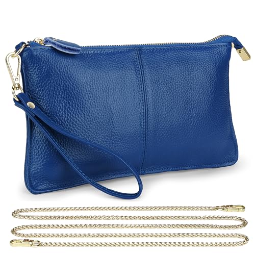Image of Uromee Wristlet Wallet Clutch Purses for Women Genuine Leather Crossbody Bag Handbag with Detachable Shoulder Chain