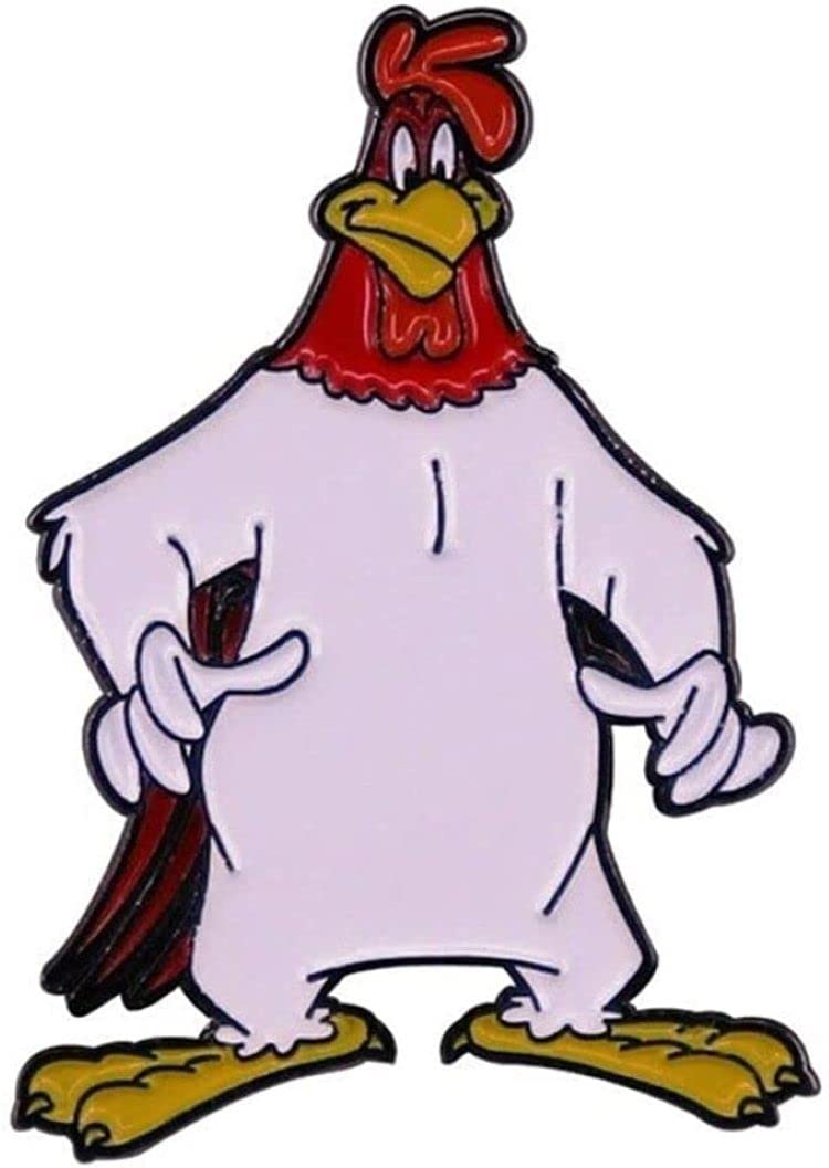 TCB CreationsFoghorn Cartoon Leghorn Character 1.25 Inches Tall Metal Enamel Pin