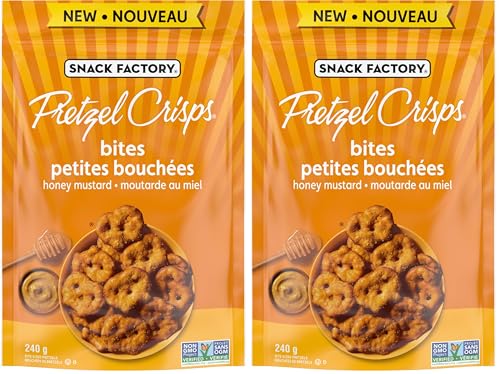 Snack Factory Pretzel Crisps Bites - Honey Mustard 240g (pack of 2)