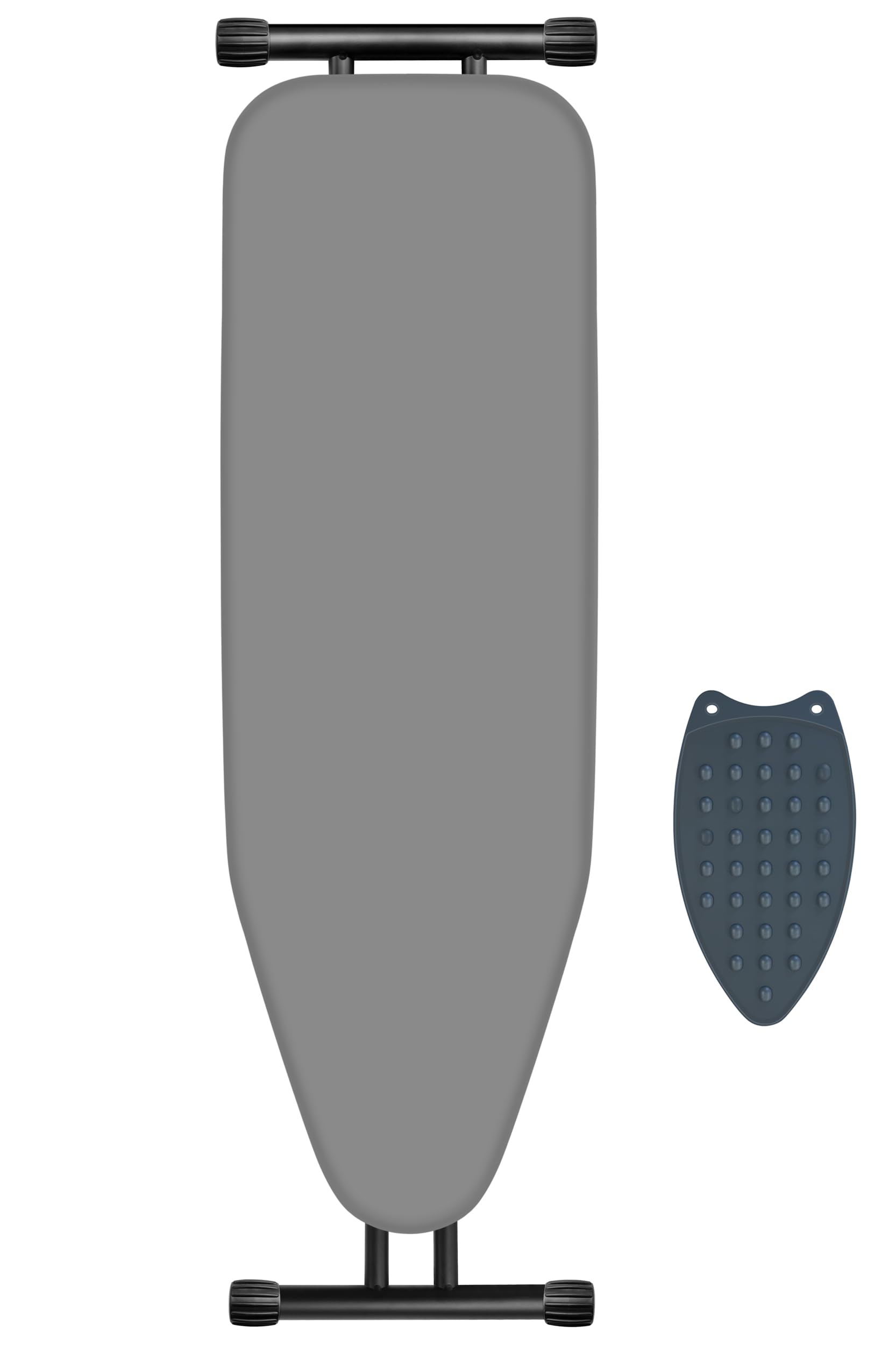 RIZTAIK Ironing Board, Compact and Space Saver,Size 13 x 43, Metal Construction Ironing Boards with Extra Thick Heavy Duty Padded, Stable Structure,Skid Feet, Premium Iron Board,Grey